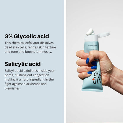 Nip+Fab Glycolic Fix Scrub | Peeling Con Ácido Glicólico | Exfoliante Facial Con Ácido Salicílico | AHA/BHA Exfoliante Facial | Pulido Limpiador Para Afinar Los Poros Aclarar La Piel | 75 Ml